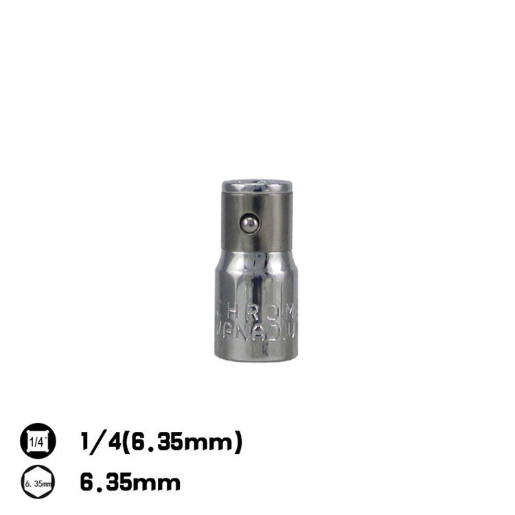 1/4" Drive Square to 1/4" Hex Shank Socket Bit Adapter Quick Release Screwdriver Holder Impact Socket Converter Adapter Tool