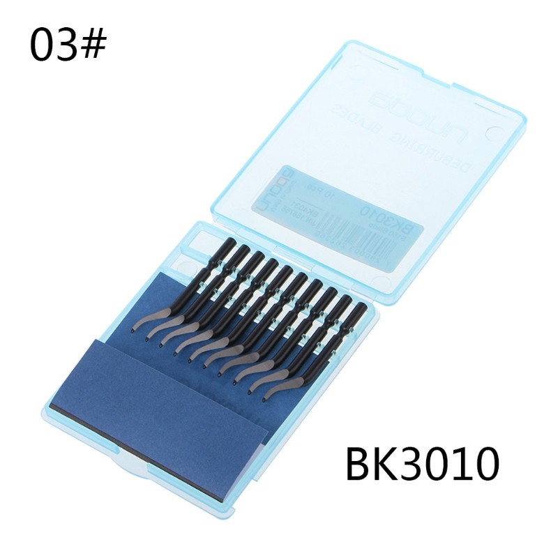 10pcs Rapid Steel Rotary Blade BS1010 BS1018 BK3010 Blade Plastic Copper Aluminum Corner Crack Deburring Trimming Tools M07 22