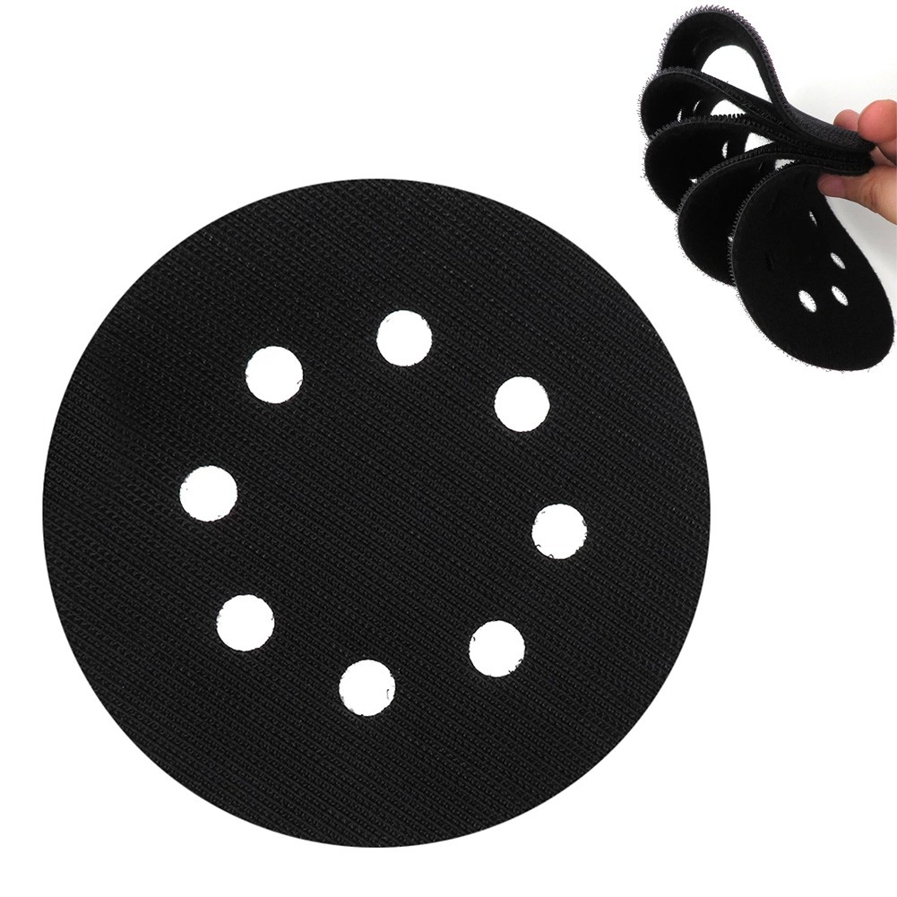 5 inch 8 hole interface pad protection backing pad hook and loop for sanding pads hook and loop sanding disc thin sponge interface pad