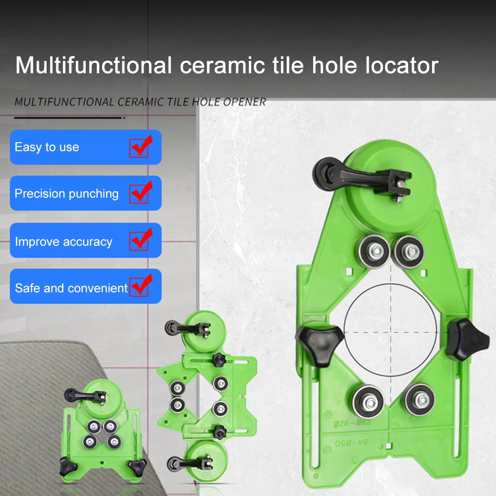 4-83mm Drill Guide Diamond Drill Bit Glass Tile Hole Locator Saw Core Bit Suction Cup Guide Slots Locator