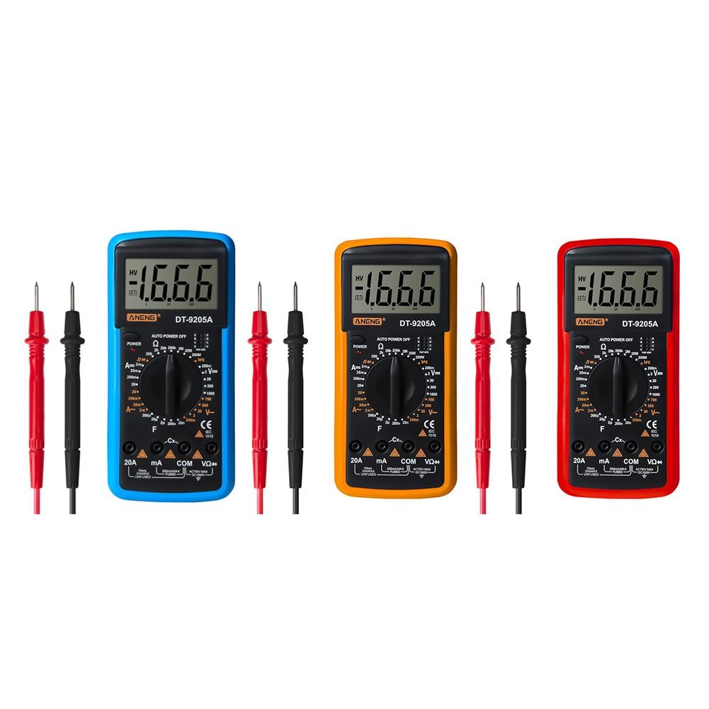 ANENG DT-9205A Digital Voltmeter Current Voltage Meter Resistance Tester Handheld Ammeter Resistance Capacitance