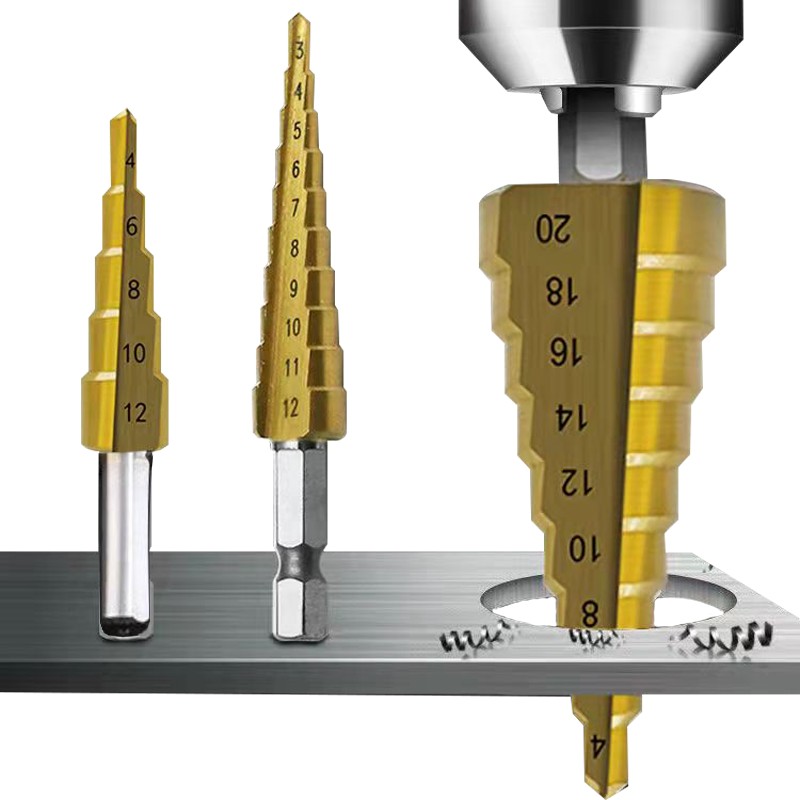 High Speed ​​Steel Drill Bit Professional Tools Hole Saw Sets Set Of Drills For Metal Woodworking Power Tools HSS Step Drill