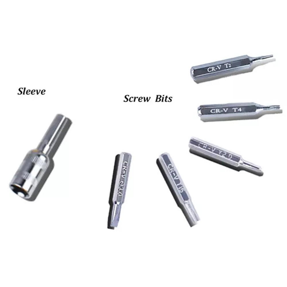 Multipurpose repair tool chrome vanadium steel multipurpose mobile phone repair screw driver kit bits