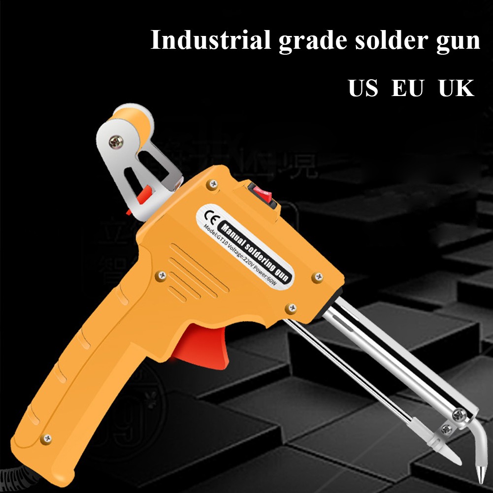 Electric Soldering Iron 110V/220V 60W US/EU/UK Plug Hand Held Internal Heating Automatically Send Tin Gun Soldering Repair Tools