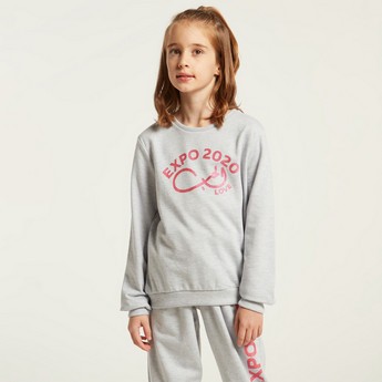 Expo 2020 Printed Pullover with Long Sleeves