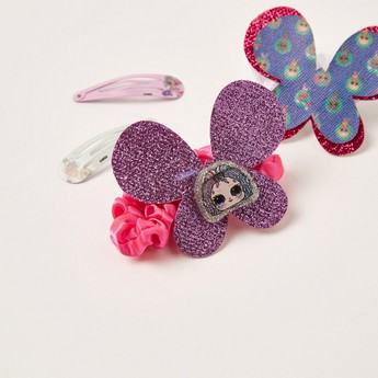 L.O.L. Surprise! Printed 4-Piece Hair Clip and Scrunchie Set