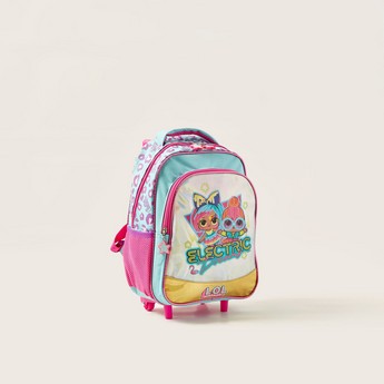 LOL Surprise! Print Trolley Backpack with Retractabe Handle - 14 inches