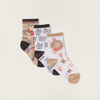 Disney Winnie The Pooh Print Socks - Set of 3