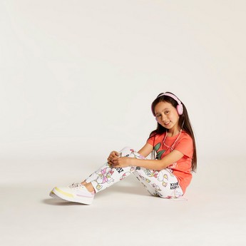 Disney Daisy Duck Print Leggings with Elasticised Waistband