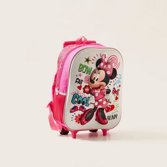 Disney Minnie Mouse Print 3-Piece Trolley Backpack Set