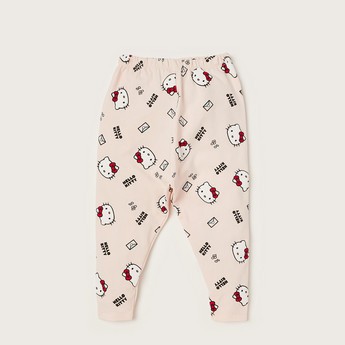 Sanrio Hello Kitty Print Leggings with Elasticated Waistband - Set of 2