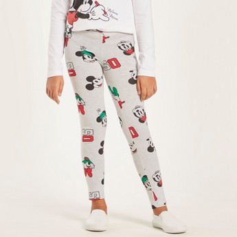 Disney All-Over Minnie Mouse Print Leggings with Elasticated Waistband