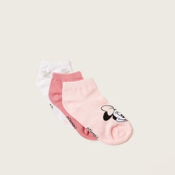 Disney Minnie Mouse Print Socks - Set of 3