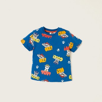 PAW Patrol Print T-shirt with Short Sleeves - Set of 2