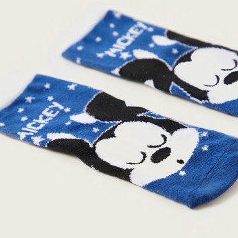 Disney Mickey Mouse Print Socks