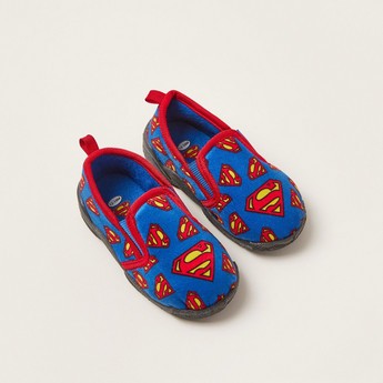 All-Over Superman Print Baby Shoes