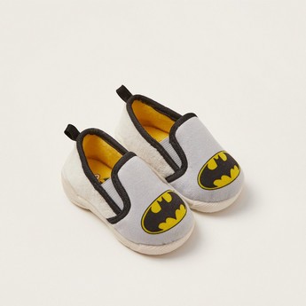 Batman Print Baby Shoes with Pull Tabs