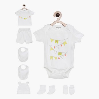 My Milestones Solid 8-Piece Infant Clothing Set