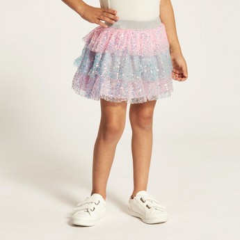 Charmz Embellished Tutu Skirt with Elasticated Waistband