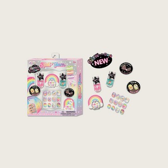 Hot Focus Rainbow Nail Glam Set