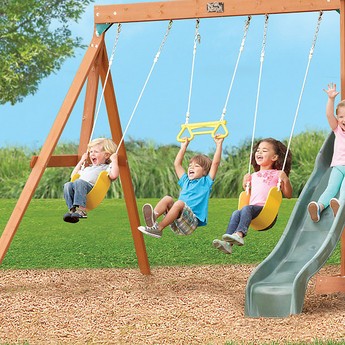 Kidkraft Springfield II Wooden Swing Playset