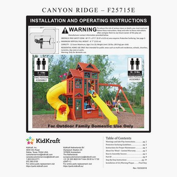 Kidkraft Canyon Ridge Wooden Swing Playset