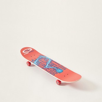 Street Runner Graphic Print Skateboard