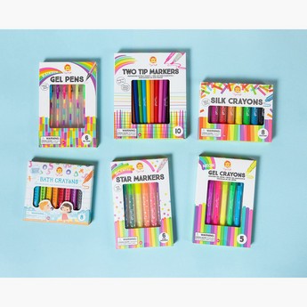 Tiger Tribe Neon Gel Crayons - 5 Pieces