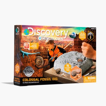 Discovery Mind Blown 15-Piece Colossal Fossil Dig Excavation Playset