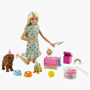 Barbie Puppy Party Fashion Doll Playset