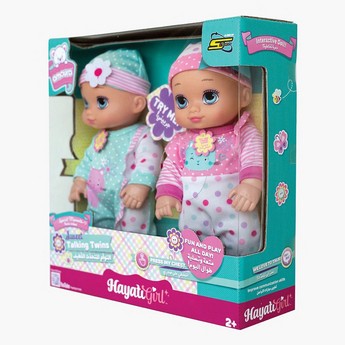 Hayati Baby Amoura Sweet Talking Twins Doll Playset - 10 inches