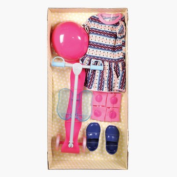 Lotus Dream Hearts Doll Scooter and Helmet Set