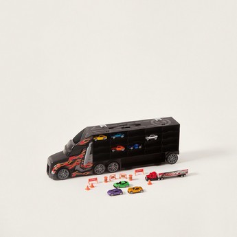 Teamsterz Auto Transporter with 9 Vehicles Playset