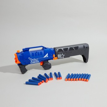 Blaze Storm Manual Soft Dart Gun with 20-Piece Dart Bullets