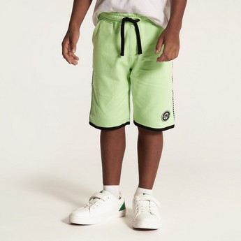 Juniors Solid Shorts with Drawstring Closure and Pockets