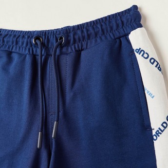 FIFA Panelled Shorts with Drawstring Closure and Pockets