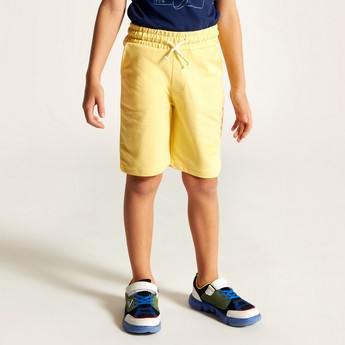 Juniors Solid Shorts with Drawstring Closure and Pockets