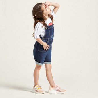 Lee Cooper Solid Dungarees with Pocket Detail and Belt Loops