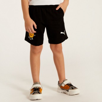 PUMA Printed Shorts with Elasticised Waistband and Pockets