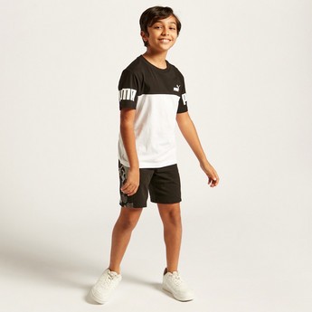 PUMA Solid Power T-shirt with Round Neck and Short Sleeves