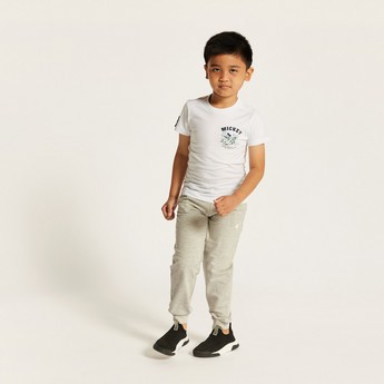 Juniors Solid Jog Pants with Pocket Detail and Drawstring