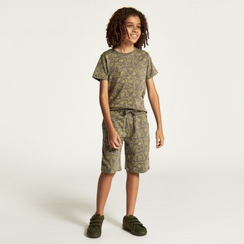 Juniors 3-Piece T-shirt and Shorts Set