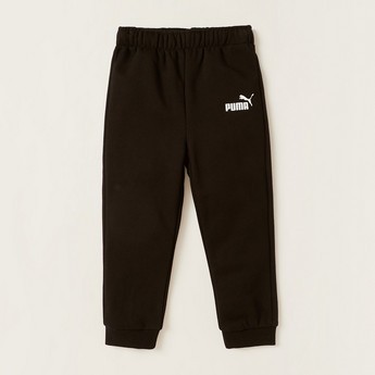 PUMA Printed Crew Neck Sweatshirt and Joggers Set