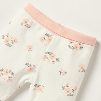 Juniors Floral Print Pyjama with Elasticated Waistband