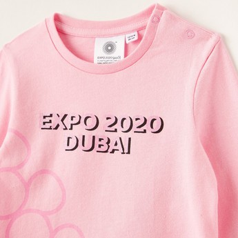 Expo 2020 Printed T-shirt with Long Sleeves