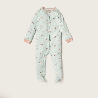 Juniors Printed Closed Feet Sleepsuit - Set of 2