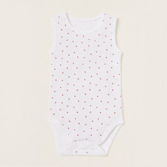 Juniors Printed Sleeveless Bodysuit - Set of 5