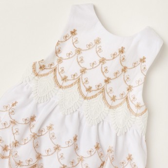 Giggles Lace Detail Sleeveless Romper