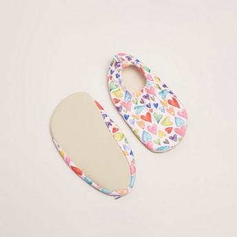 Slipstop Heart Printed Anti-Slip Baby Booties