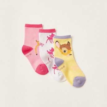 Disney Bambi Print Socks - Set of 3